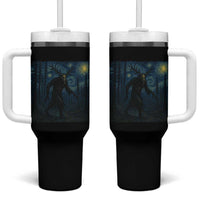 Wendigo Starry Night Tumbler With Handle Van Gogh Dark Fantasy Cryptid Lovers - Wonder Print Shop