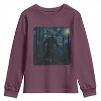 Wendigo Starry Night Youth Sweatshirt Van Gogh Dark Fantasy Cryptid Lovers - Wonder Print Shop