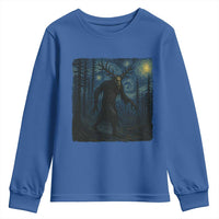 Wendigo Starry Night Youth Sweatshirt Van Gogh Dark Fantasy Cryptid Lovers - Wonder Print Shop