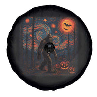 Bigfoot Starry Night Spare Tire Cover Funny Halloween Van Gogh Sasquatch Lovers - Wonder Print Shop