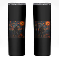 Bigfoot Starry Night Skinny Tumbler Funny Halloween Van Gogh Sasquatch Lovers - Wonder Print Shop