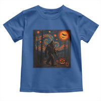 Bigfoot Starry Night Toddler T Shirt Funny Halloween Van Gogh Sasquatch Lovers - Wonder Print Shop