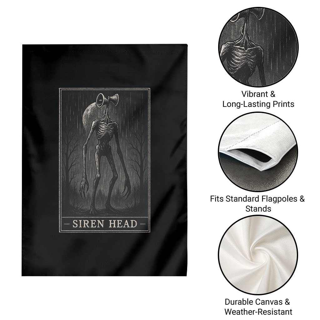Siren Head Garden Flag Tarot Card Horror American Cryptid - Wonder Print Shop
