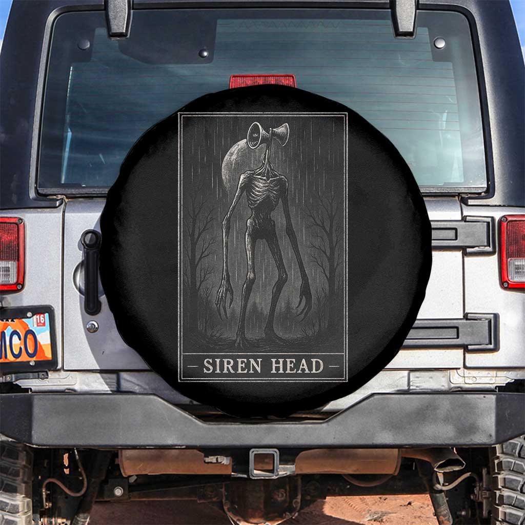Siren Head Spare Tire Cover Tarot Card Horror American Cryptid - Wonder Print Shop