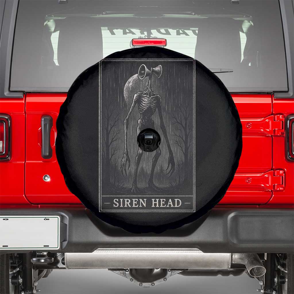 Siren Head Spare Tire Cover Tarot Card Horror American Cryptid - Wonder Print Shop
