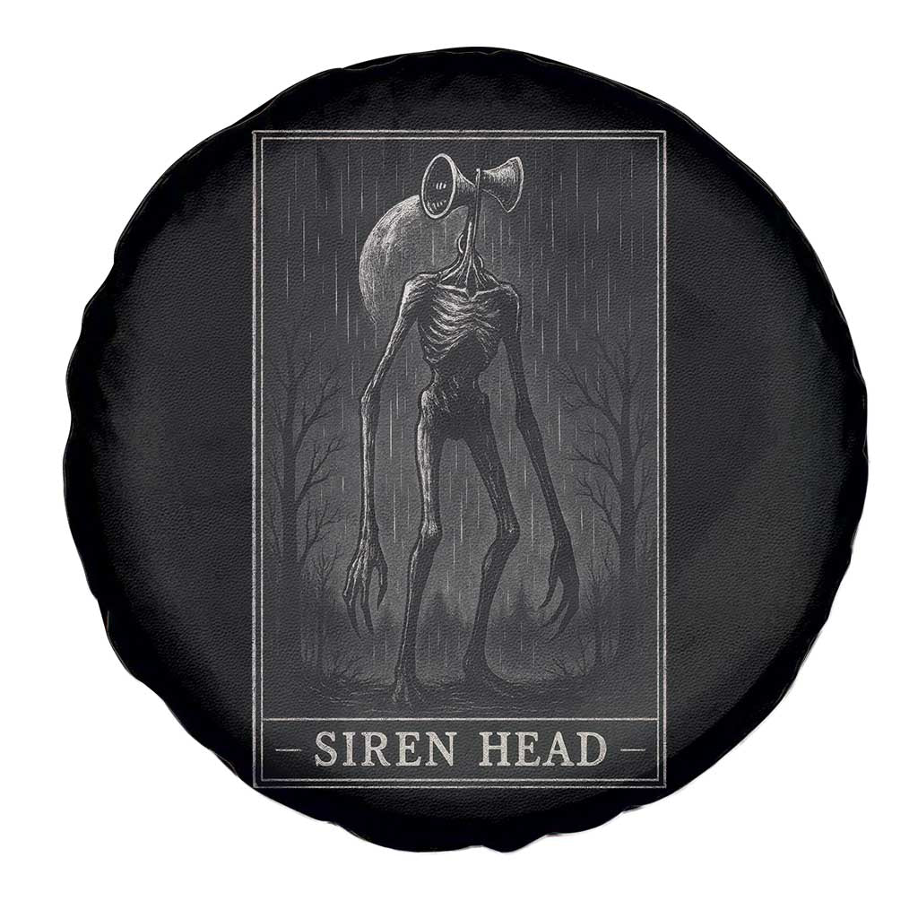 Siren Head Spare Tire Cover Tarot Card Horror American Cryptid - Wonder Print Shop