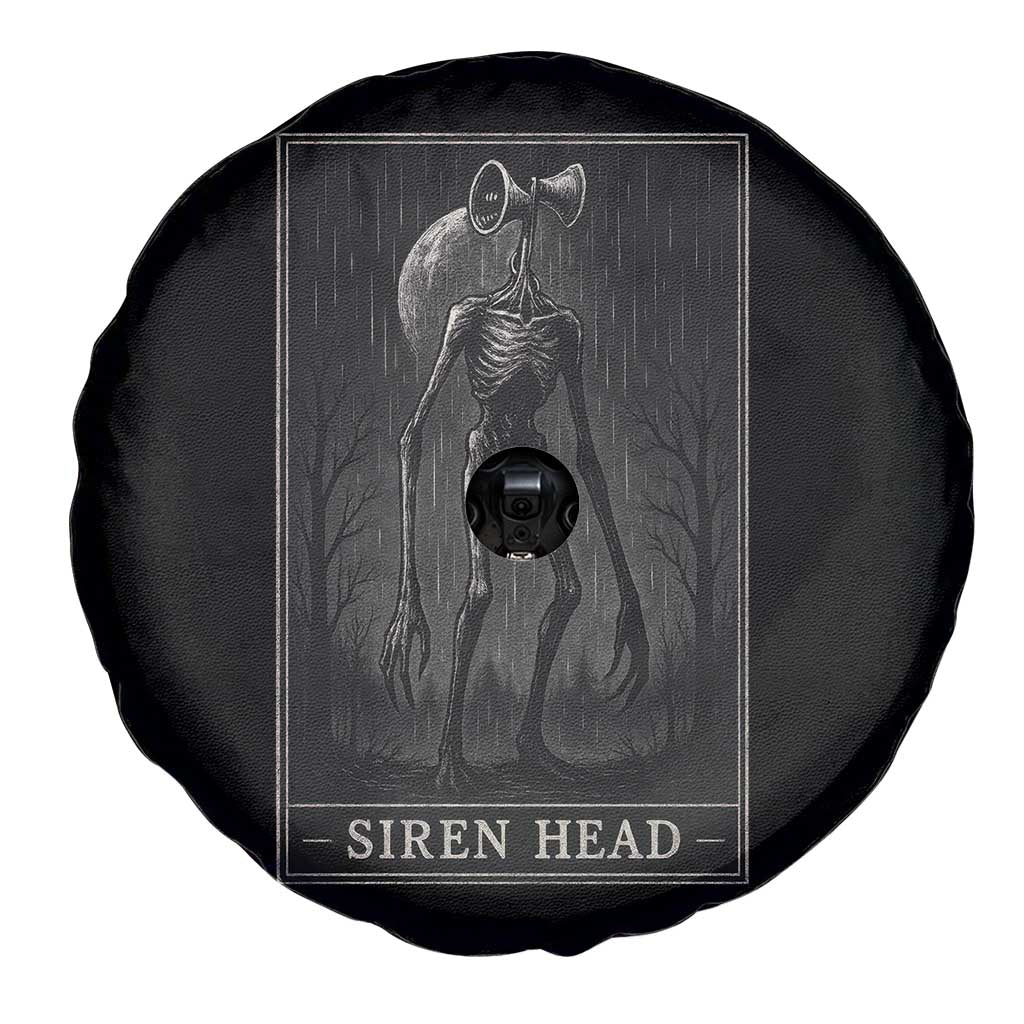 Siren Head Spare Tire Cover Tarot Card Horror American Cryptid - Wonder Print Shop