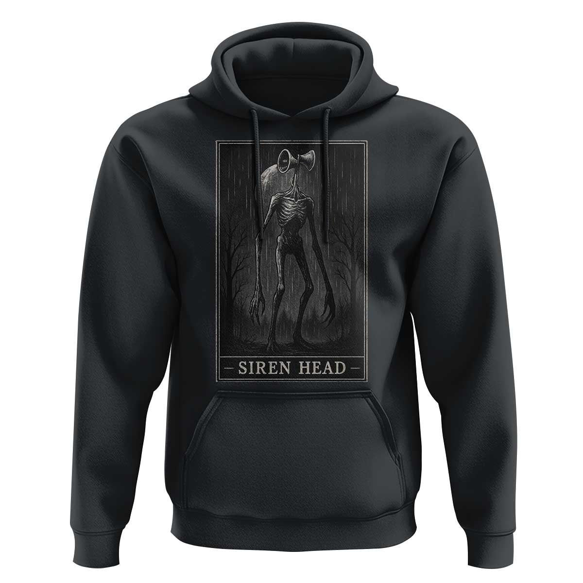 Siren Head Hoodie Tarot Card Horror American Cryptid - Wonder Print Shop