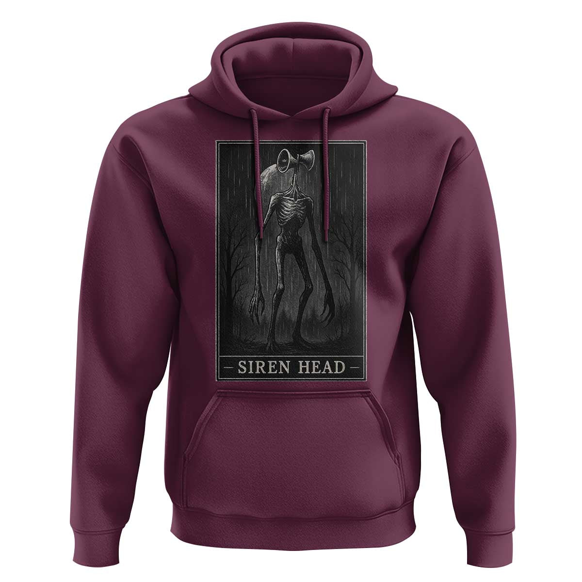 Siren Head Hoodie Tarot Card Horror American Cryptid - Wonder Print Shop