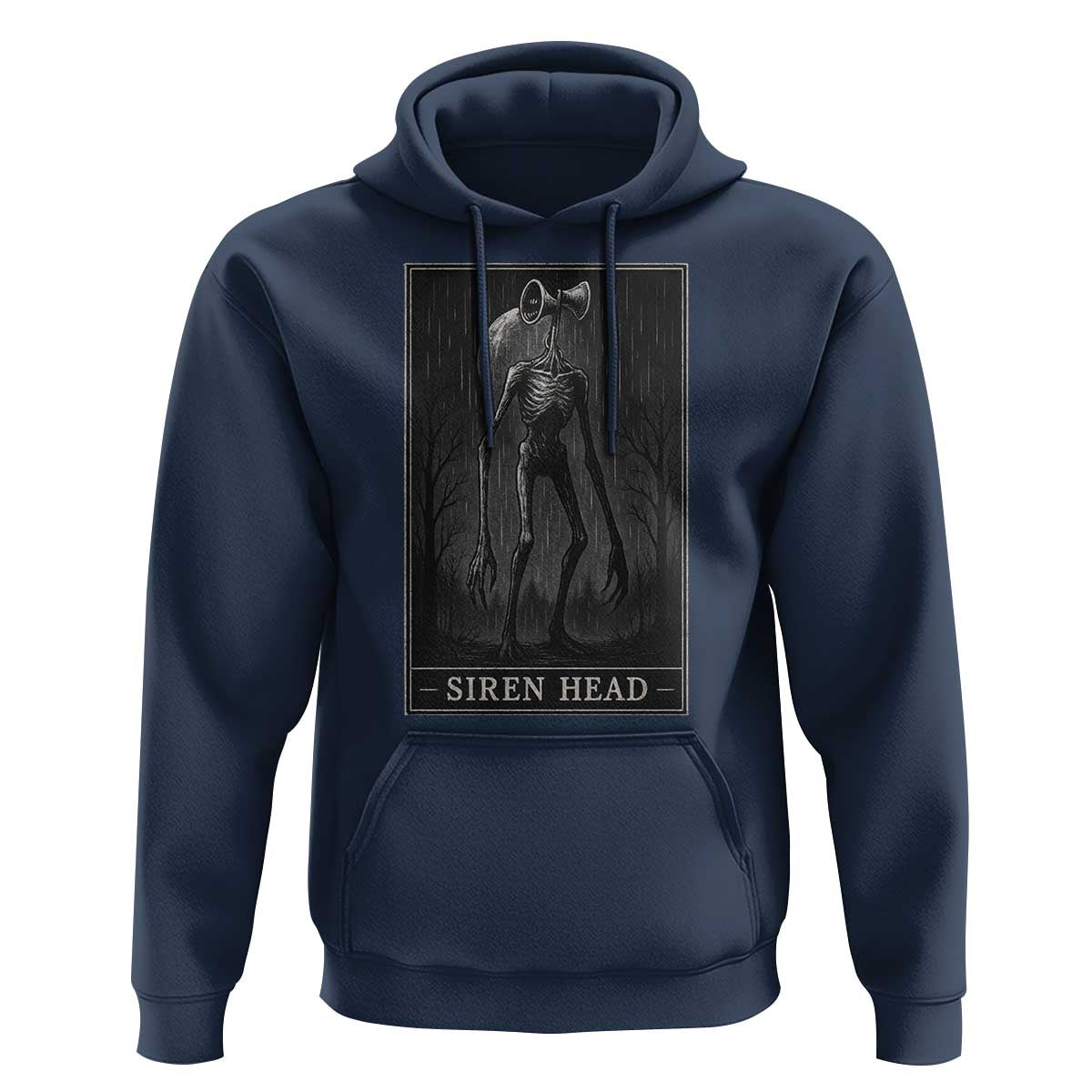 Siren Head Hoodie Tarot Card Horror American Cryptid - Wonder Print Shop