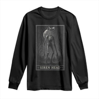 Siren Head Long Sleeve Shirt Tarot Card Horror American Cryptid - Wonder Print Shop