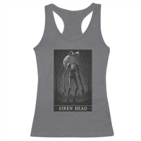 Siren Head Racerback Tank Top Tarot Card Horror American Cryptid - Wonder Print Shop