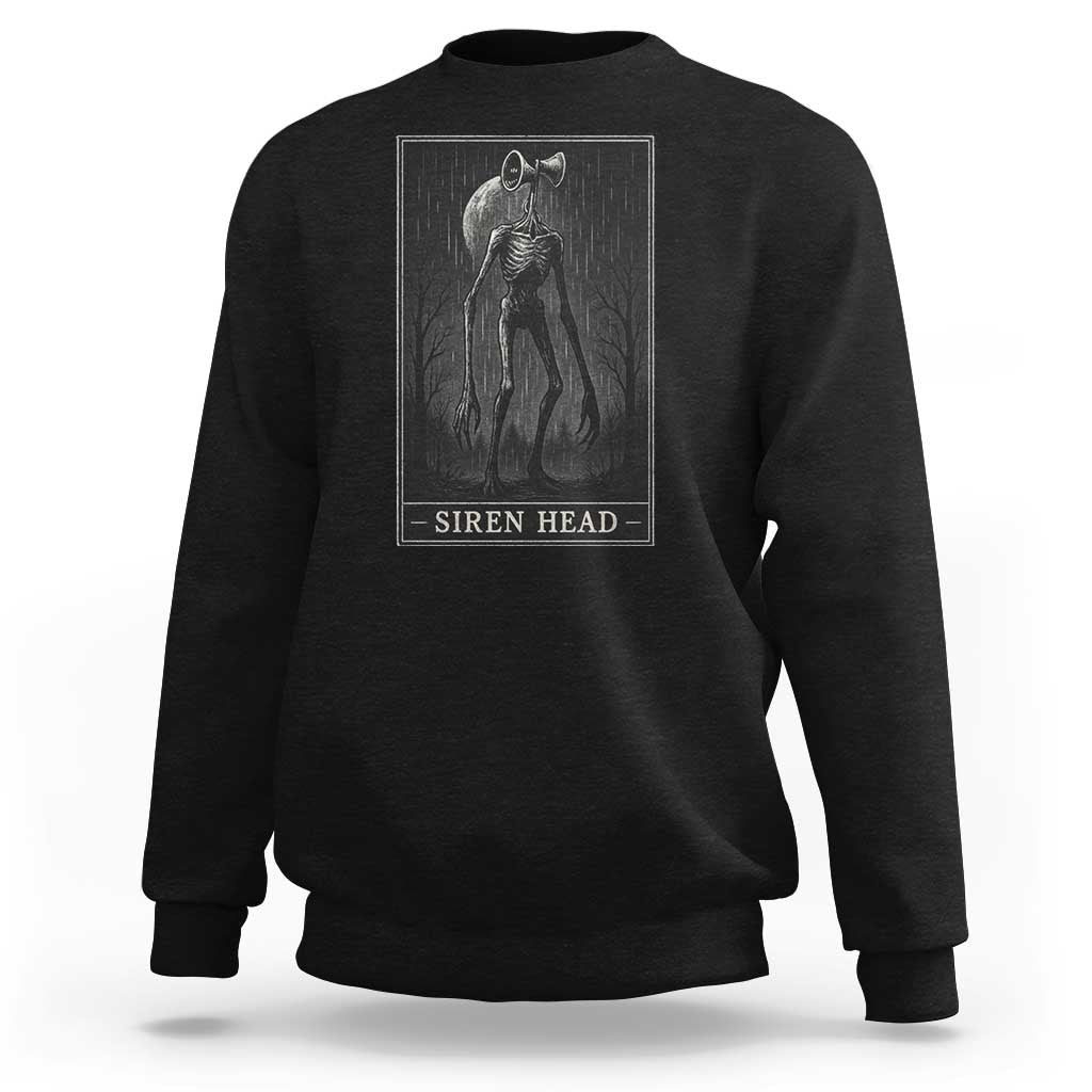 Siren Head Sweatshirt Tarot Card Horror American Cryptid - Wonder Print Shop