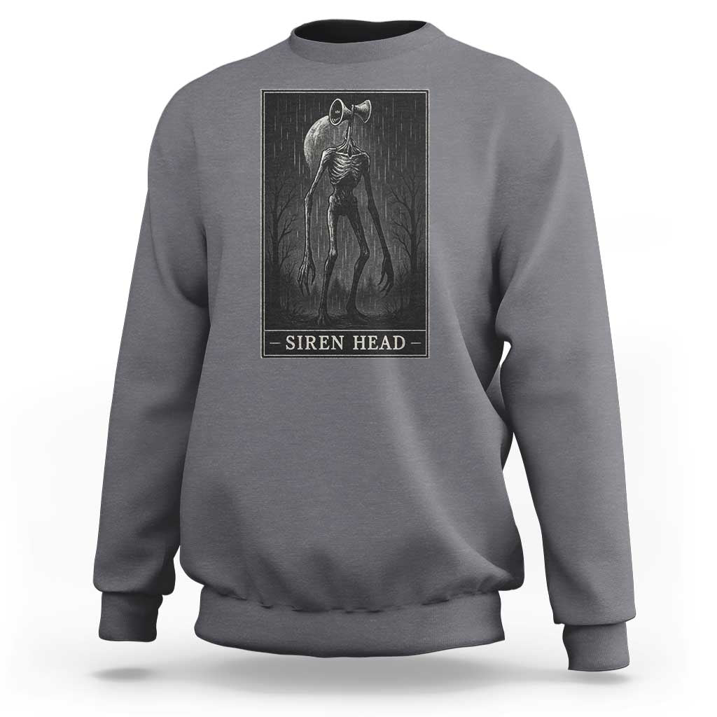 Siren Head Sweatshirt Tarot Card Horror American Cryptid - Wonder Print Shop