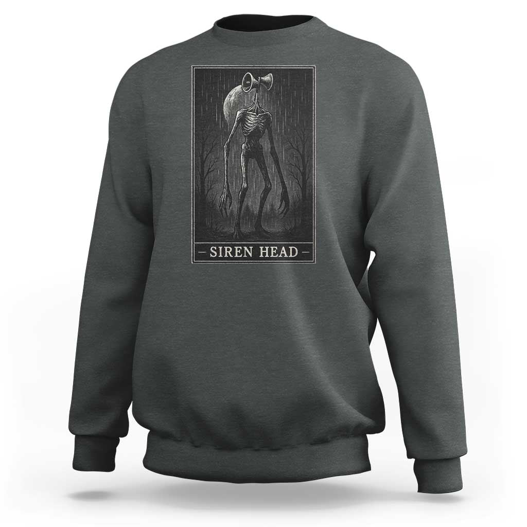Siren Head Sweatshirt Tarot Card Horror American Cryptid - Wonder Print Shop