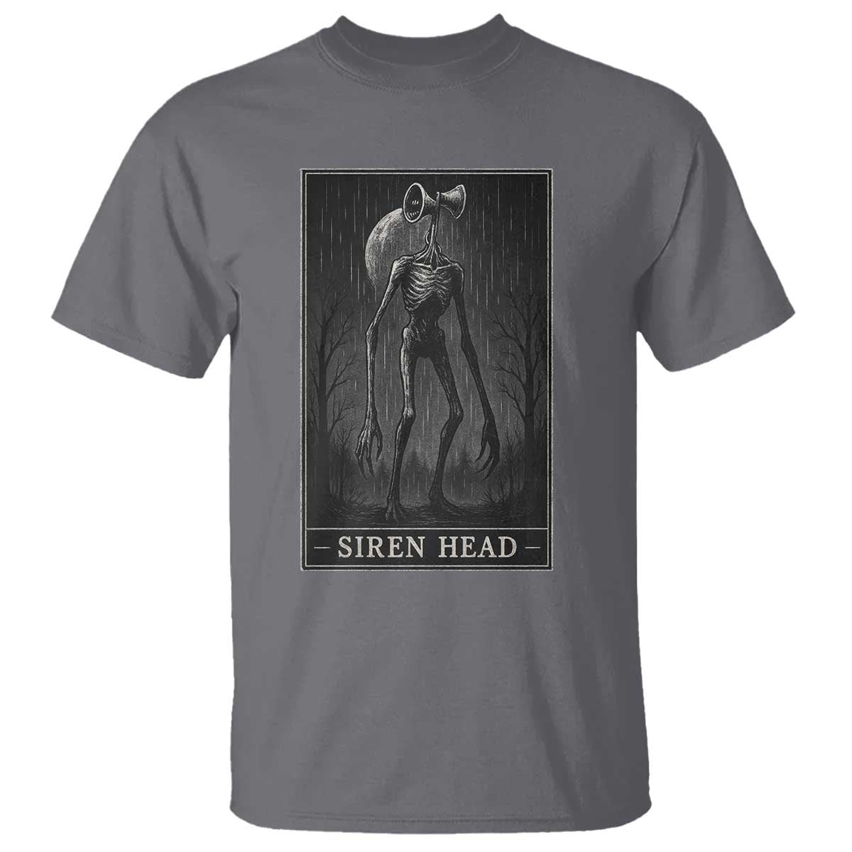 Siren Head T Shirt Tarot Card Horror American Cryptid - Wonder Print Shop