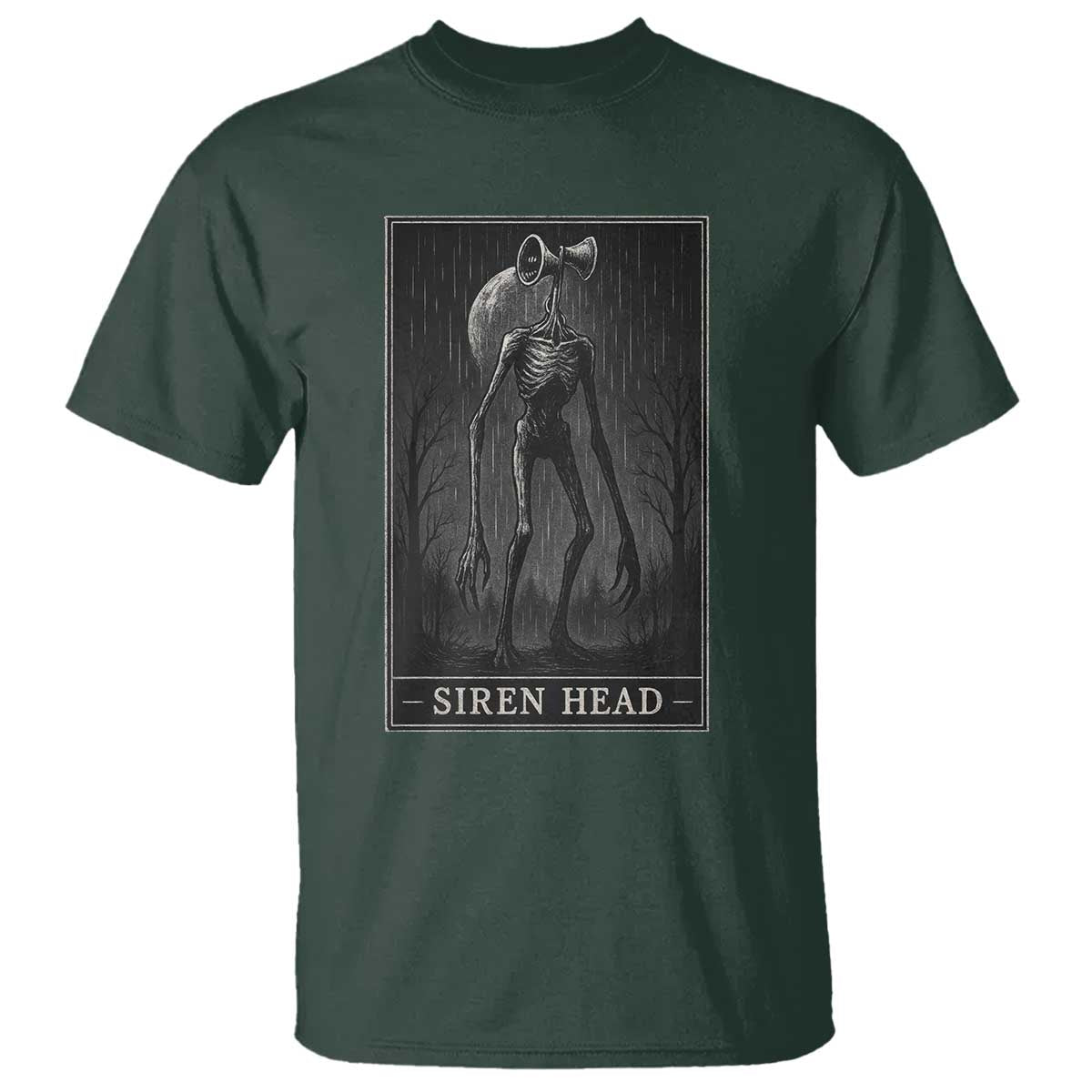 Siren Head T Shirt Tarot Card Horror American Cryptid - Wonder Print Shop