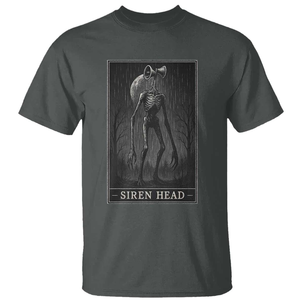 Siren Head T Shirt Tarot Card Horror American Cryptid - Wonder Print Shop
