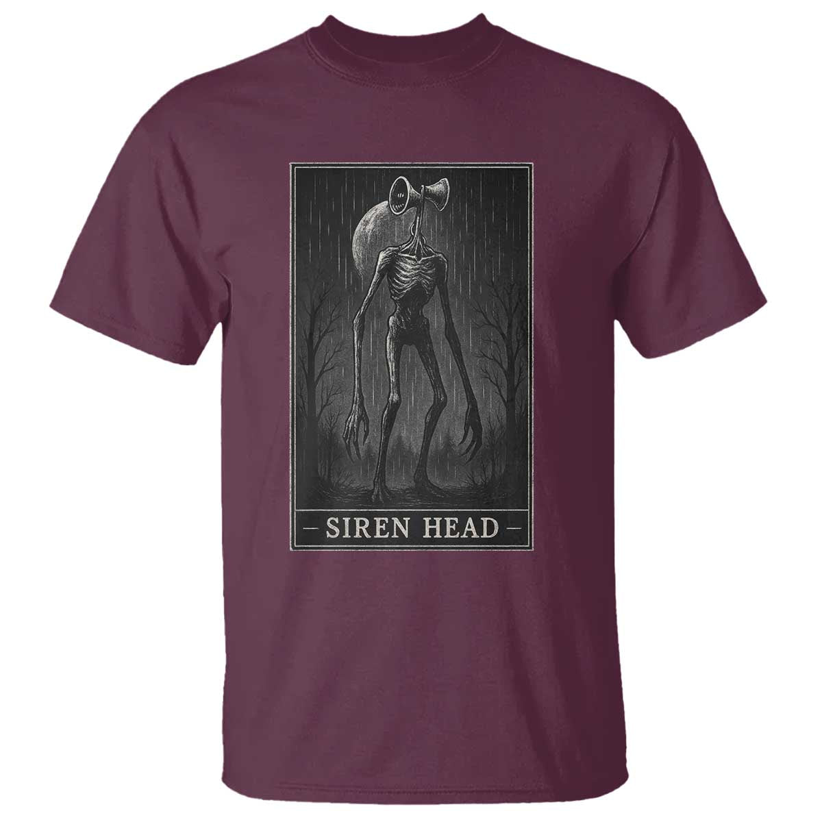 Siren Head T Shirt Tarot Card Horror American Cryptid - Wonder Print Shop