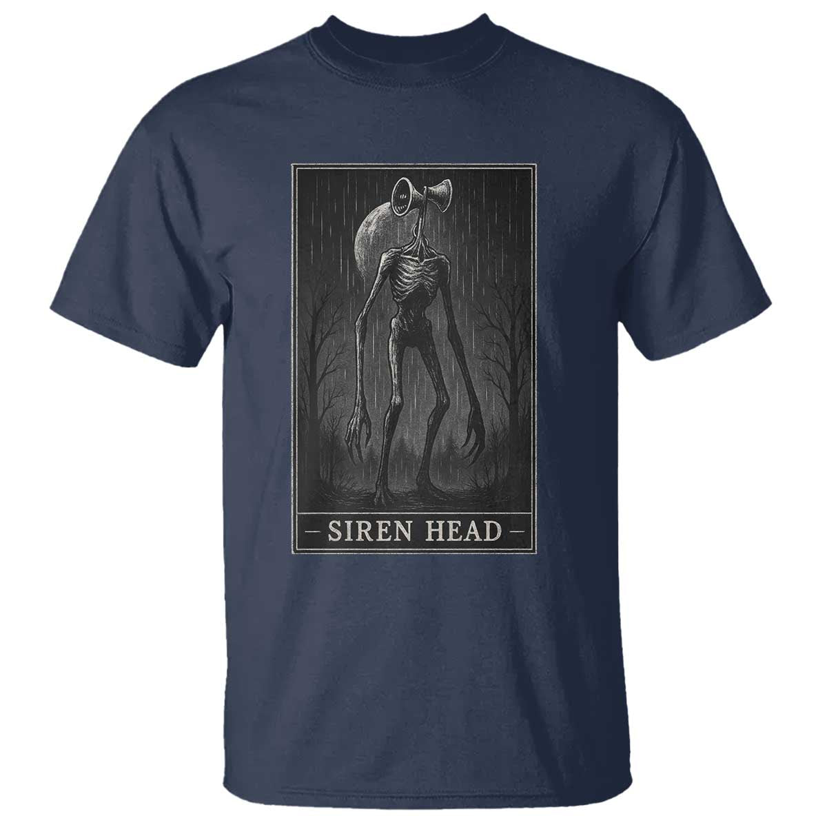 Siren Head T Shirt Tarot Card Horror American Cryptid - Wonder Print Shop