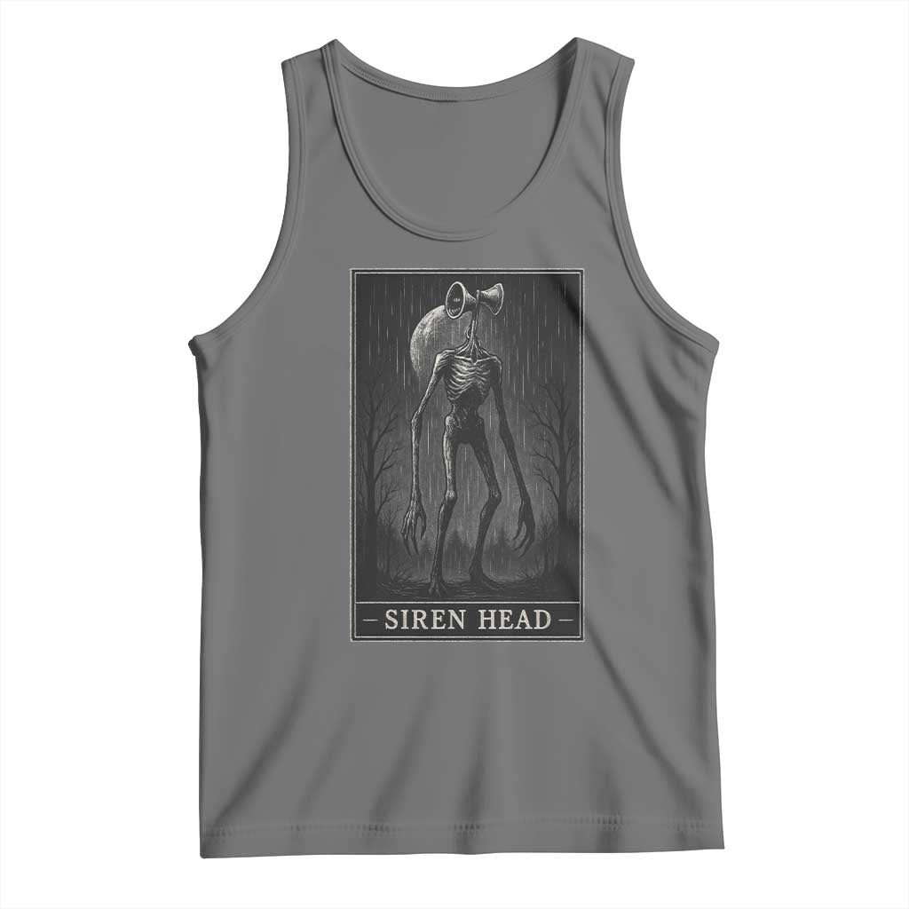 Siren Head Tank Top Tarot Card Horror American Cryptid - Wonder Print Shop
