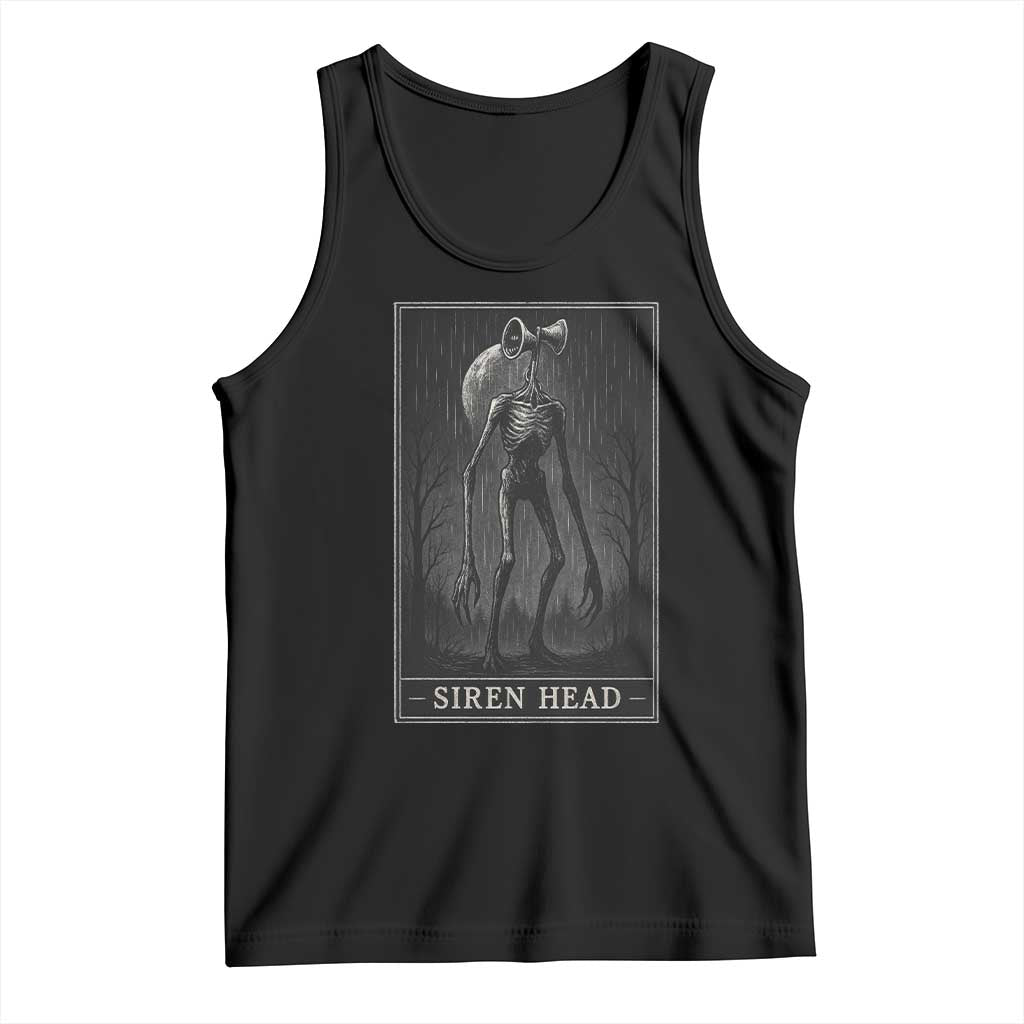 Siren Head Tank Top Tarot Card Horror American Cryptid - Wonder Print Shop
