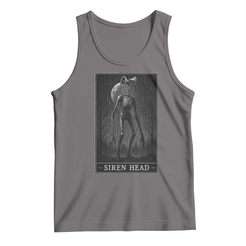 Siren Head Tank Top Tarot Card Horror American Cryptid - Wonder Print Shop