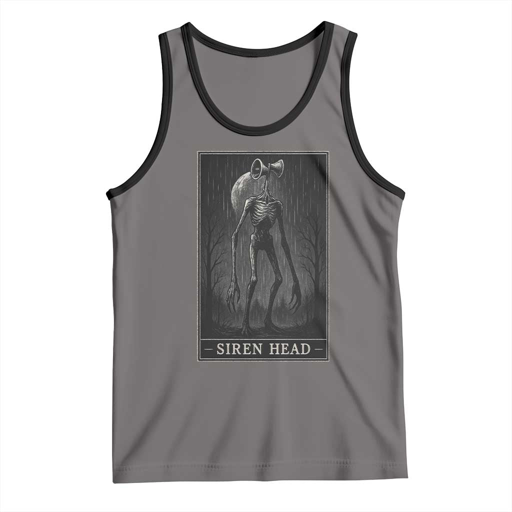Siren Head Tank Top Tarot Card Horror American Cryptid - Wonder Print Shop