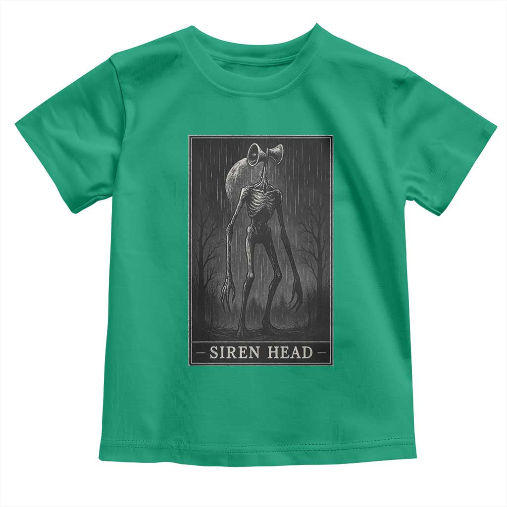 Siren Head Toddler T Shirt Tarot Card Horror American Cryptid - Wonder Print Shop