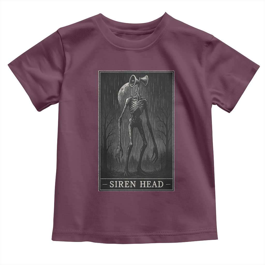 Siren Head Toddler T Shirt Tarot Card Horror American Cryptid - Wonder Print Shop