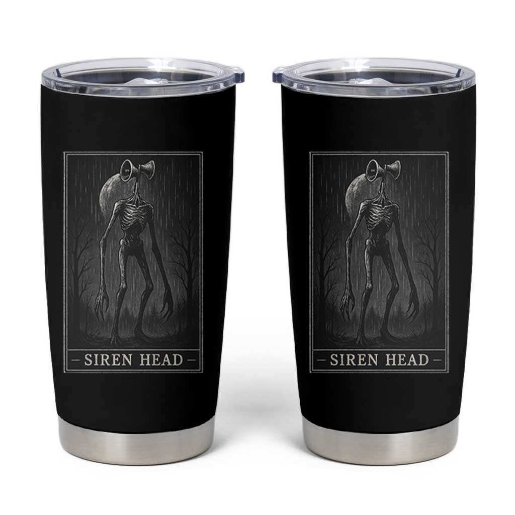 Siren Head Tumbler Cup Tarot Card Horror American Cryptid - Wonder Print Shop