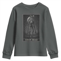 Siren Head Youth Sweatshirt Tarot Card Horror American Cryptid - Wonder Print Shop