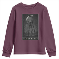 Siren Head Youth Sweatshirt Tarot Card Horror American Cryptid - Wonder Print Shop