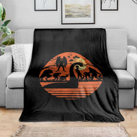 Cryptid Monsters Throw Blanket Bigfoot Loch Ness Monster Mothman Aliens Weirdcore Folk Horror
