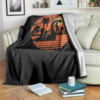 Cryptid Monsters Throw Blanket Bigfoot Loch Ness Monster Mothman Aliens Weirdcore Folk Horror