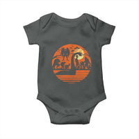 Cryptid Monsters Baby Onesie Bigfoot Loch Ness Monster Mothman Aliens Weirdcore Folk Horror
