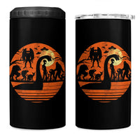 Cryptid Monsters 4 in 1 Can Cooler Tumbler Bigfoot Loch Ness Monster Mothman Aliens Weirdcore Folk Horror