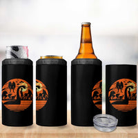 Cryptid Monsters 4 in 1 Can Cooler Tumbler Bigfoot Loch Ness Monster Mothman Aliens Weirdcore Folk Horror