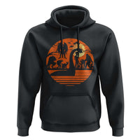 Cryptid Monsters Hoodie Bigfoot Loch Ness Monster Mothman Aliens Weirdcore Folk Horror