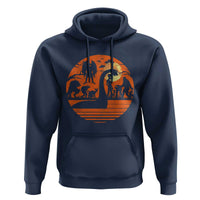 Cryptid Monsters Hoodie Bigfoot Loch Ness Monster Mothman Aliens Weirdcore Folk Horror