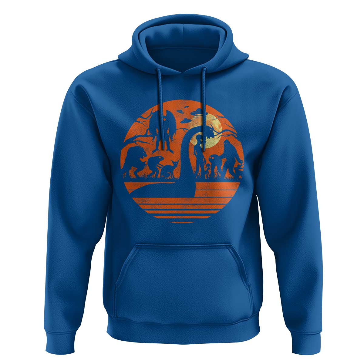 Cryptid Monsters Hoodie Bigfoot Loch Ness Monster Mothman Aliens Weirdcore Folk Horror