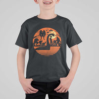 Cryptid Monsters T Shirt For Kid Bigfoot Loch Ness Monster Mothman Aliens Weirdcore Folk Horror