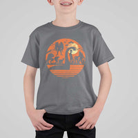 Cryptid Monsters T Shirt For Kid Bigfoot Loch Ness Monster Mothman Aliens Weirdcore Folk Horror