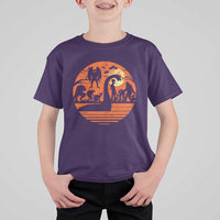 Cryptid Monsters T Shirt For Kid Bigfoot Loch Ness Monster Mothman Aliens Weirdcore Folk Horror