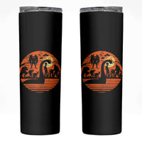 Cryptid Monsters Skinny Tumbler Bigfoot Loch Ness Monster Mothman Aliens Weirdcore Folk Horror