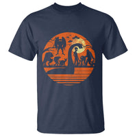 Cryptid Monsters T Shirt Bigfoot Loch Ness Monster Mothman Aliens Weirdcore Folk Horror