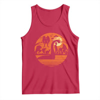 Cryptid Monsters Tank Top Bigfoot Loch Ness Monster Mothman Aliens Weirdcore Folk Horror