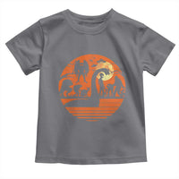 Cryptid Monsters Toddler T Shirt Bigfoot Loch Ness Monster Mothman Aliens Weirdcore Folk Horror