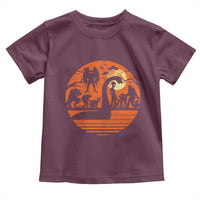 Cryptid Monsters Toddler T Shirt Bigfoot Loch Ness Monster Mothman Aliens Weirdcore Folk Horror