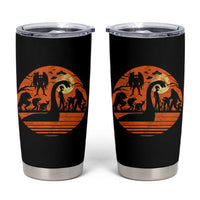 Cryptid Monsters Tumbler Cup Bigfoot Loch Ness Monster Mothman Aliens Weirdcore Folk Horror